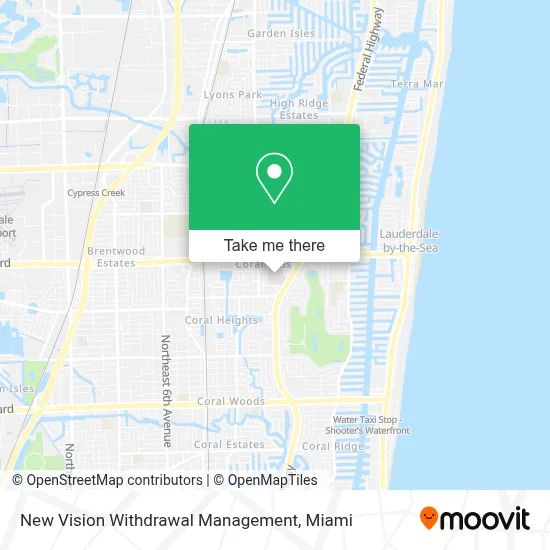 New Vision Withdrawal Management map