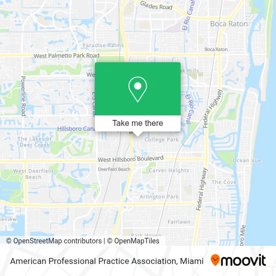 American Professional Practice Association map