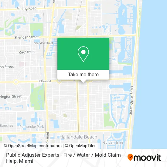 Public Adjuster Experts - Fire / Water / Mold Claim Help map