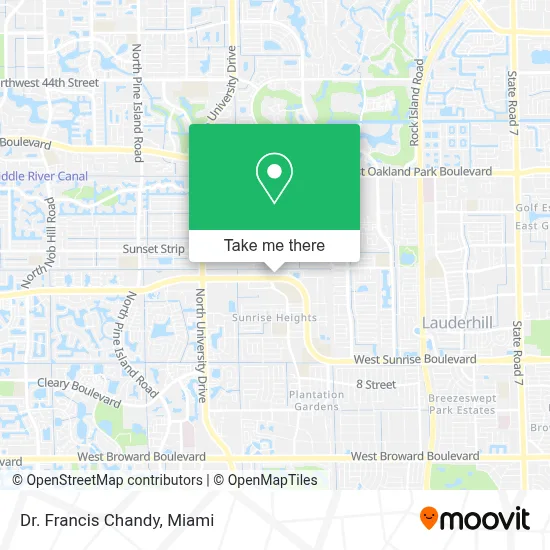 Dr. Francis Chandy map