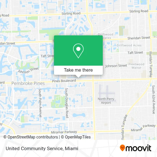 United Community Service map