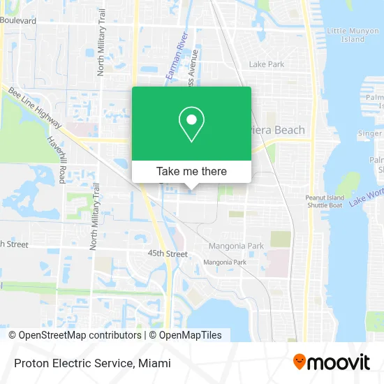 Proton Electric Service map