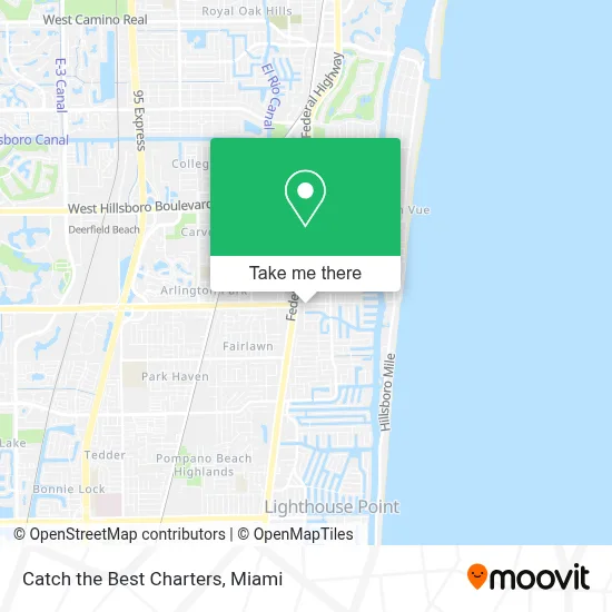 Catch the Best Charters map