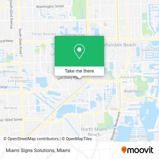 Miami Signs Solutions map