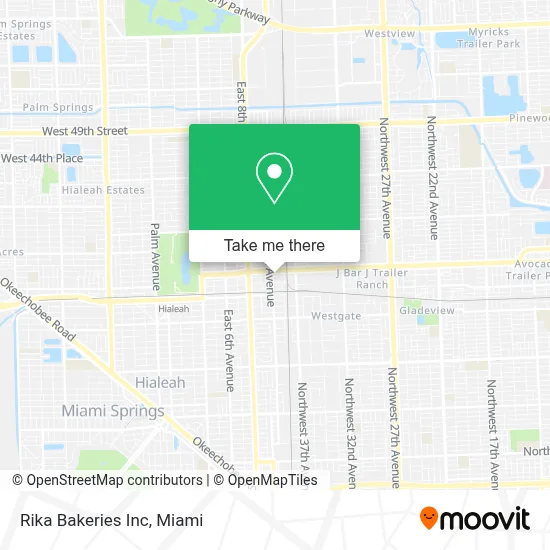 Rika Bakeries Inc map