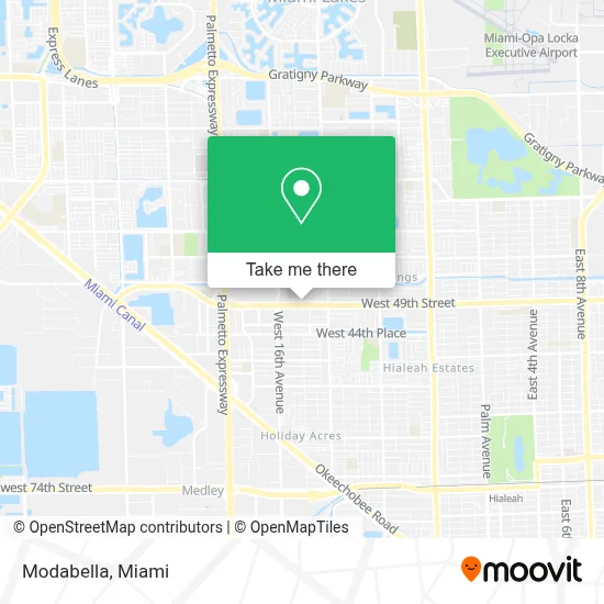 Modabella map
