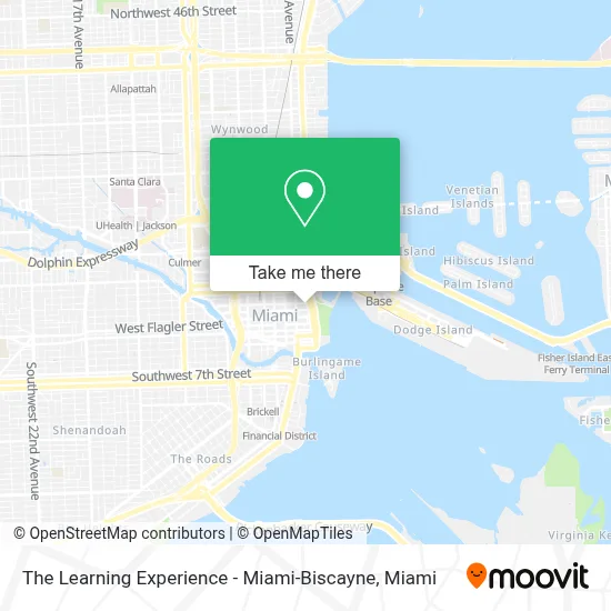 The Learning Experience - Miami-Biscayne map