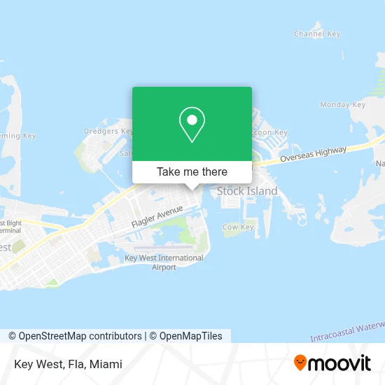 Key West, Fla map