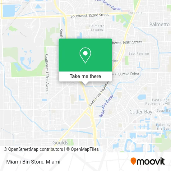 Miami Bin Store map