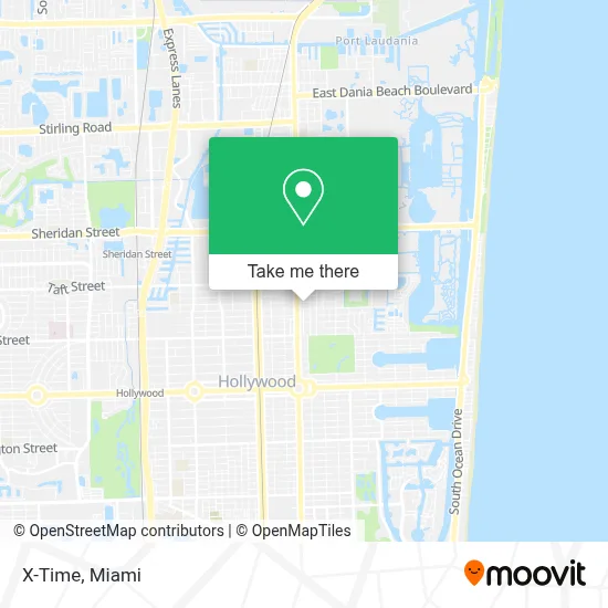 X-Time map