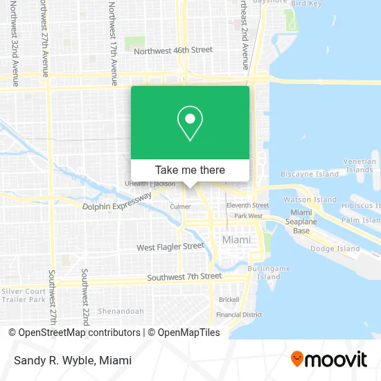 Sandy R. Wyble map
