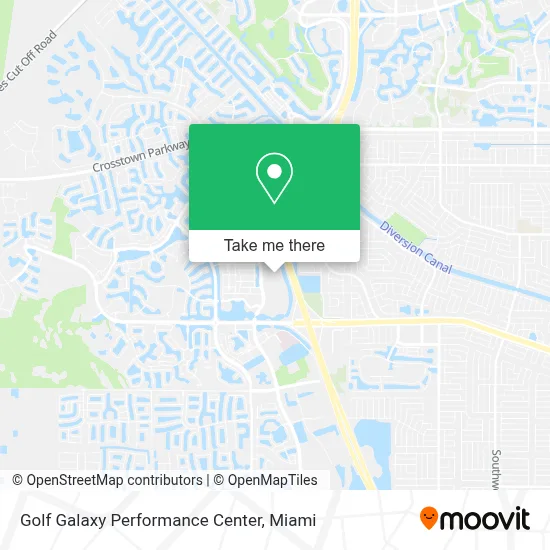 Golf Galaxy Performance Center map