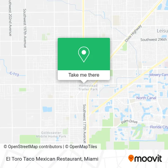 El Toro Taco Mexican Restaurant map