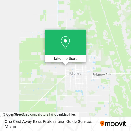 One Cast Away Bass Professional Guide Service map