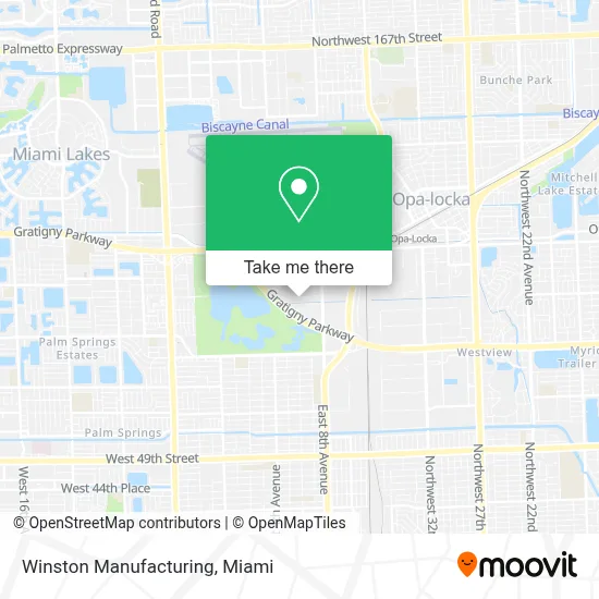 Winston Manufacturing map