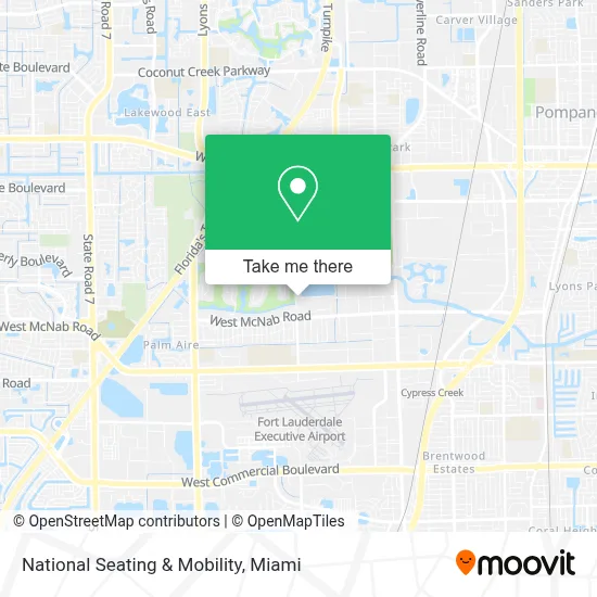 National Seating & Mobility map