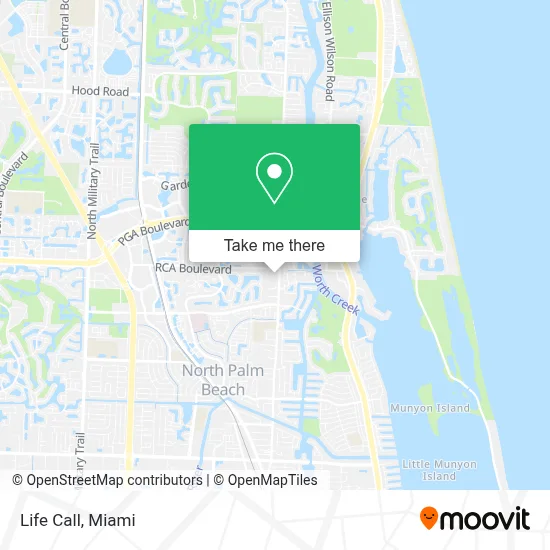 Life Call map