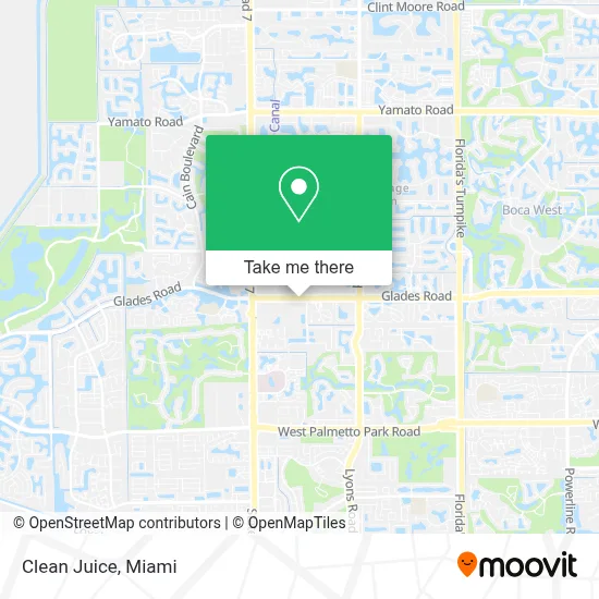 Clean Juice map