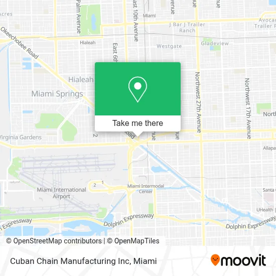 Cuban Chain Manufacturing Inc map