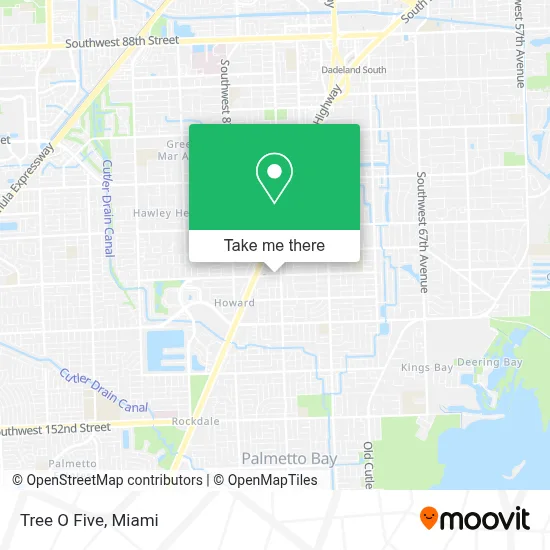 Tree O Five map