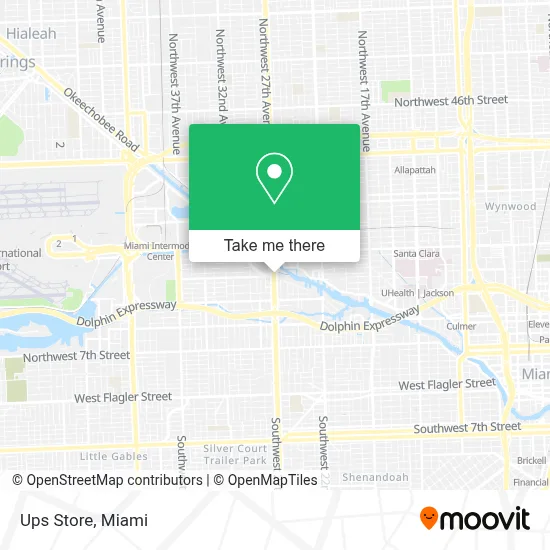 Ups Store map