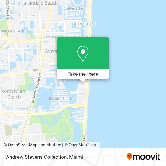 Andrew Stevens Collection map