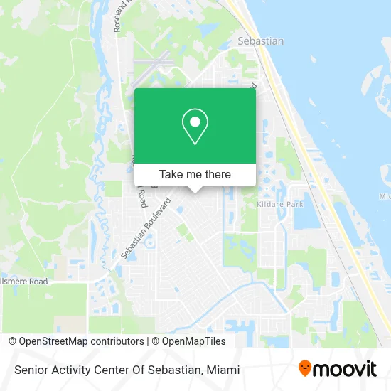 Senior Activity Center Of Sebastian map