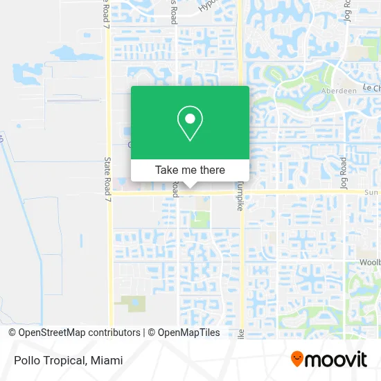 Pollo Tropical map
