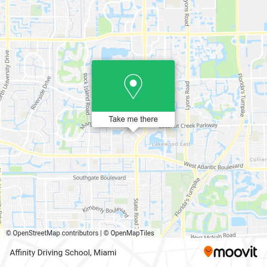 Affinity Driving School map
