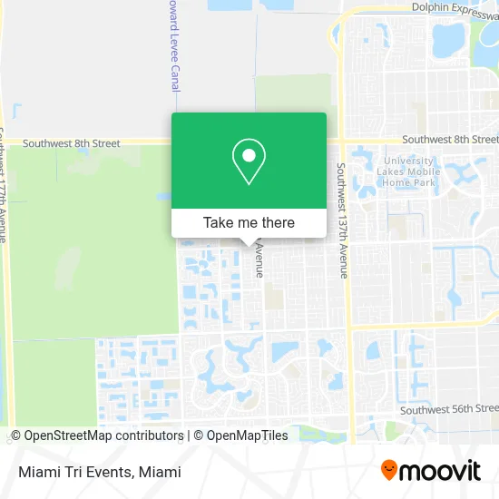Miami Tri Events map