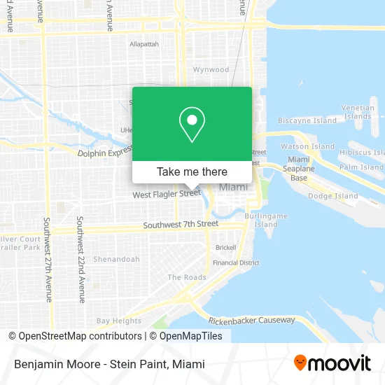 Benjamin Moore - Stein Paint map