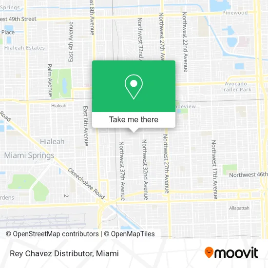 Rey Chavez Distributor map