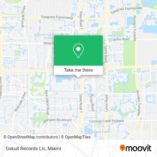 Gskull Records Llc map