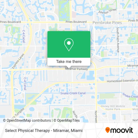 Select Physical Therapy - Miramar map