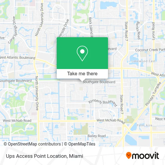 Ups Access Point Location map
