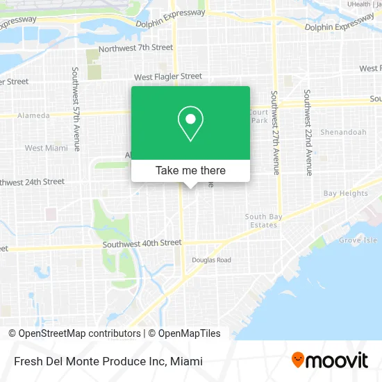 Fresh Del Monte Produce Inc map