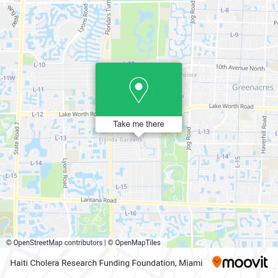 Haiti Cholera Research Funding Foundation map