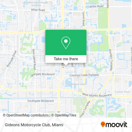 Gideons Motorcycle Club map