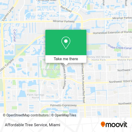 Affordable Tree Service map