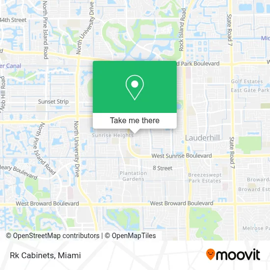 Rk Cabinets map