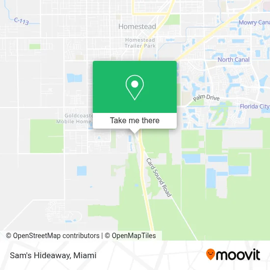 Sam's Hideaway map