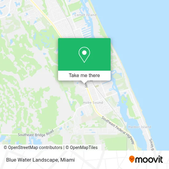 Blue Water Landscape map