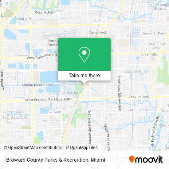 Broward County Parks & Recreation map