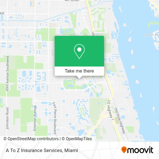 A To Z Insurance Services map