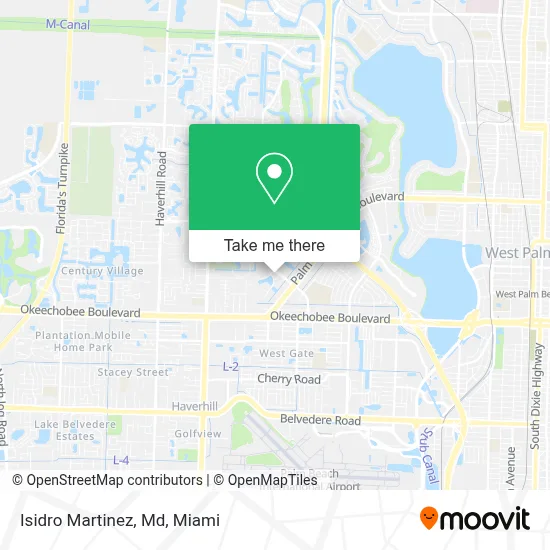 Isidro Martinez, Md map