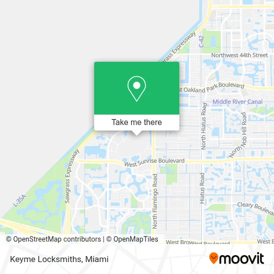 Keyme Locksmiths map