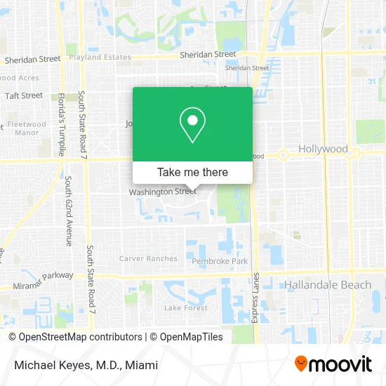 Michael Keyes, M.D. map