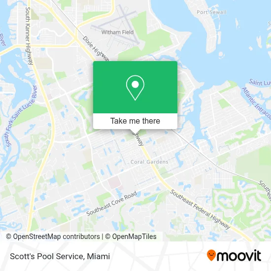 Scott's Pool Service map