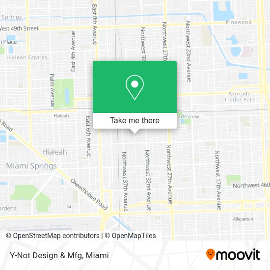 Y-Not Design & Mfg map