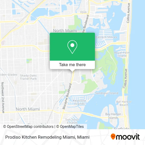 Prodiso Kitchen Remodeling Miami map